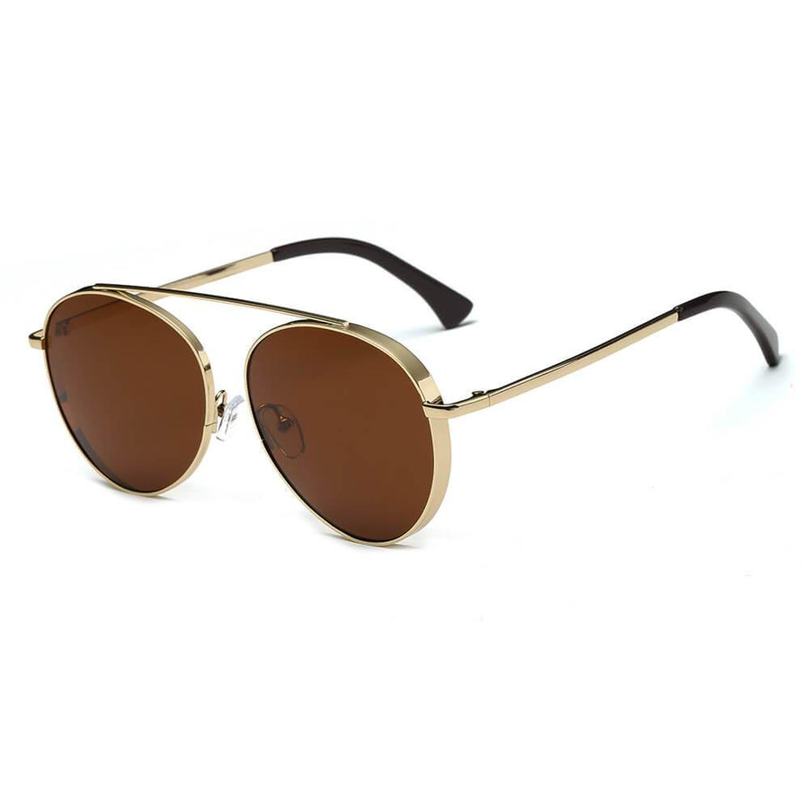Bethel Retro Mirrored Lens Teardrop Aviator Sunglasses- 6 Colors