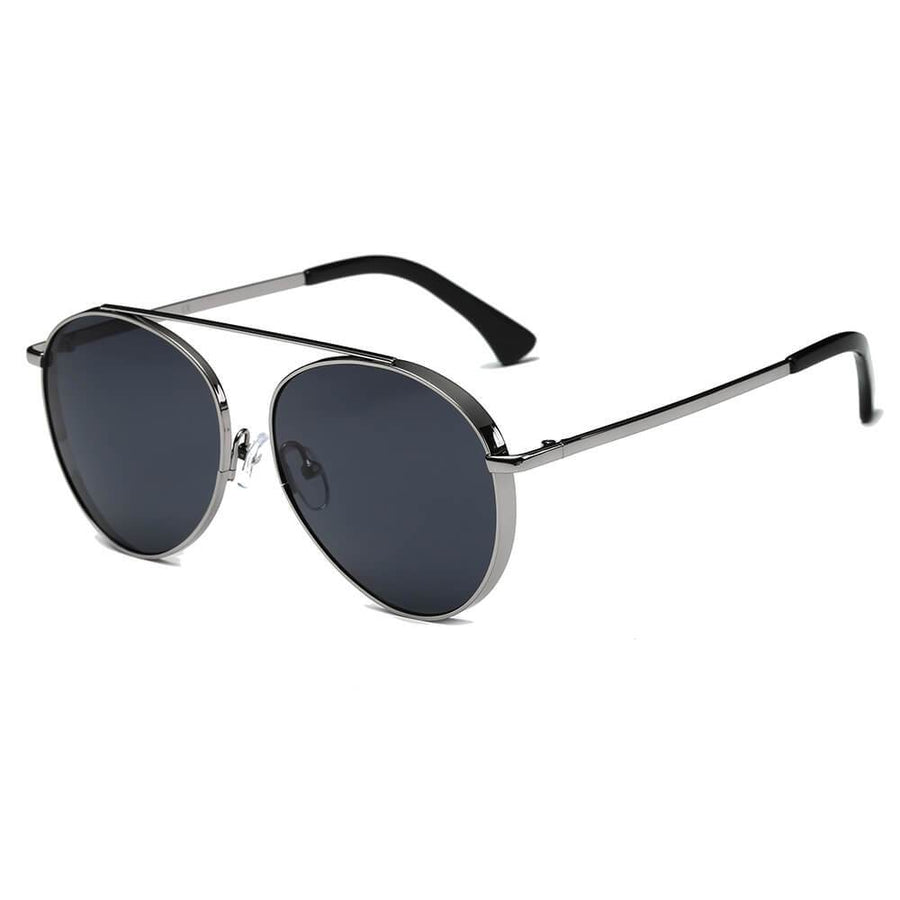 Bethel Retro Mirrored Lens Teardrop Aviator Sunglasses- 6 Colors