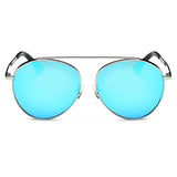 Bethel Retro Mirrored Lens Teardrop Aviator Sunglasses- 6 Colors
