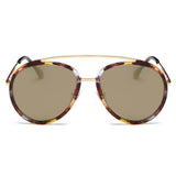 FARMINDALE | Polarized Circle Round Brow Bar Sunglasses- 6 Colors