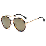 FARMINDALE | Polarized Circle Round Brow Bar Sunglasses- 6 Colors