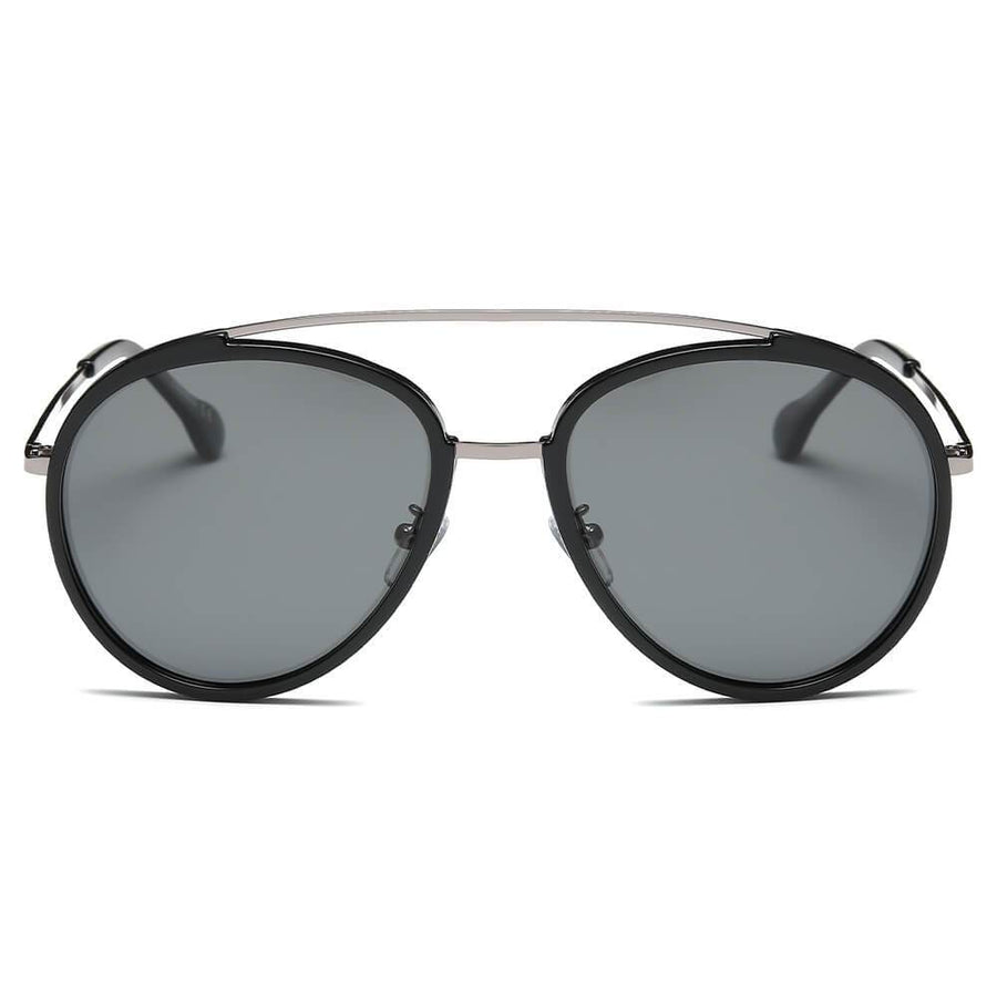 FARMINDALE | Polarized Circle Round Brow Bar Sunglasses- 6 Colors