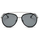 FARMINDALE | Polarized Circle Round Brow Bar Sunglasses- 6 Colors
