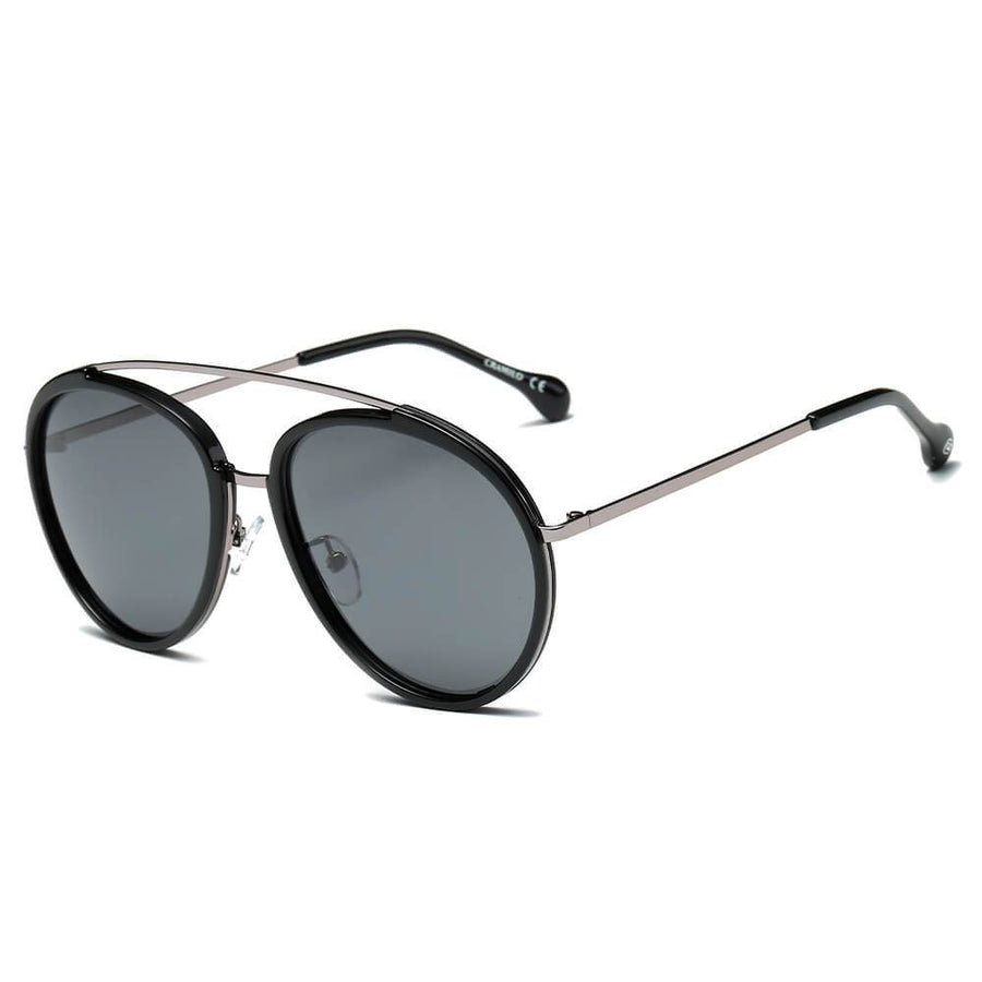 FARMINDALE | Polarized Circle Round Brow Bar Sunglasses- 6 Colors