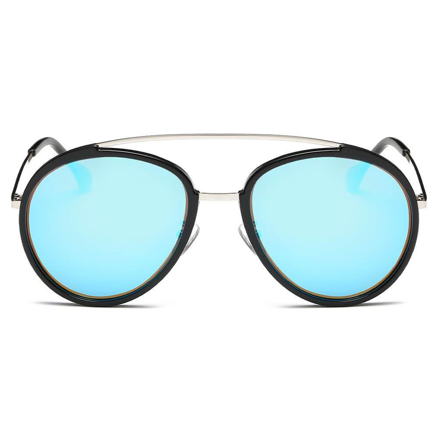 FARMINDALE | Polarized Circle Round Brow Bar Sunglasses- 6 Colors