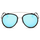 FARMINDALE | Polarized Circle Round Brow Bar Sunglasses- 6 Colors