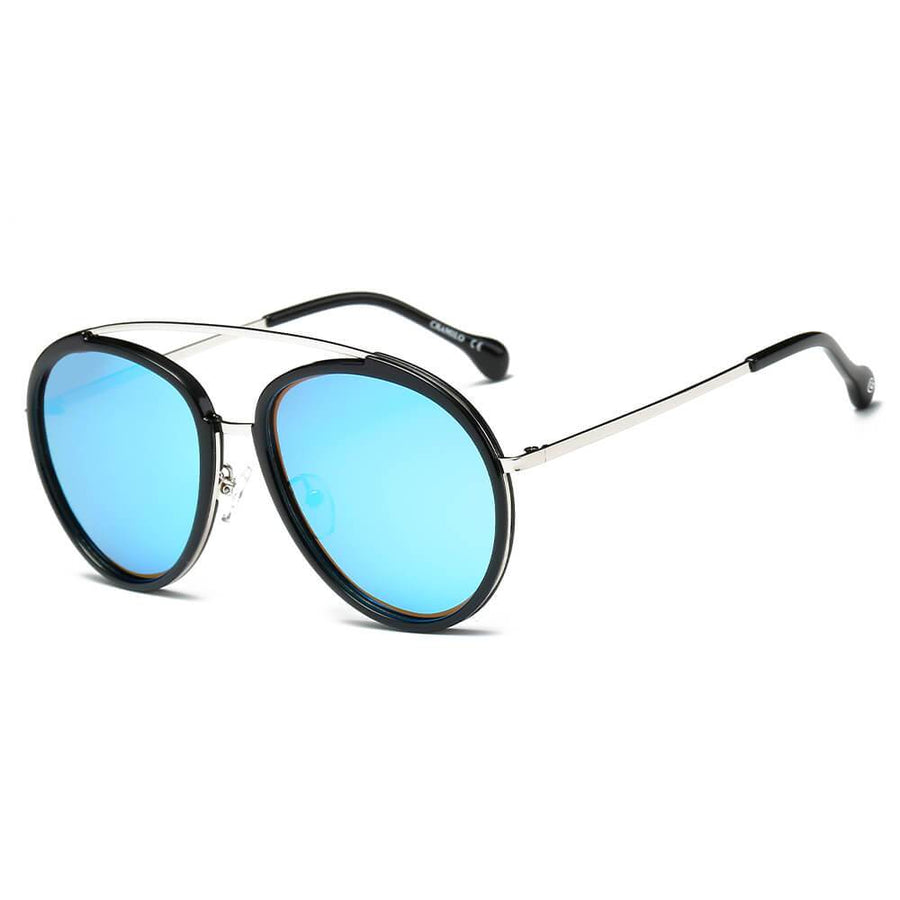 FARMINDALE | Polarized Circle Round Brow Bar Sunglasses- 6 Colors