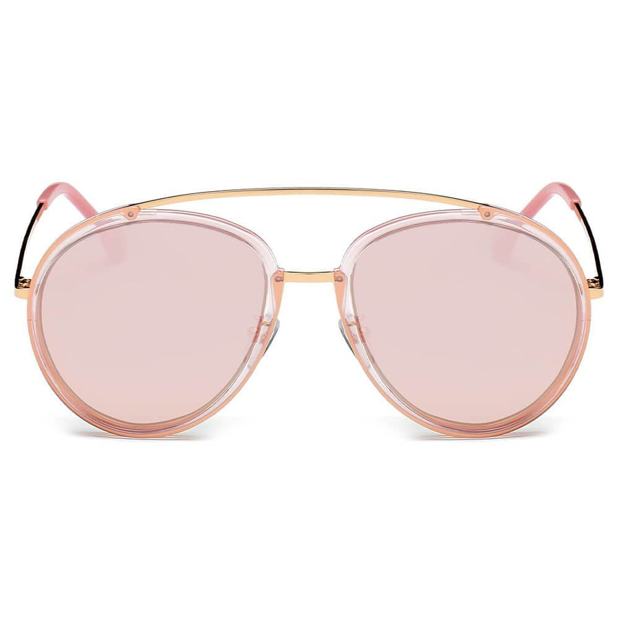 FARMINDALE | Polarized Circle Round Brow Bar Sunglasses- 6 Colors
