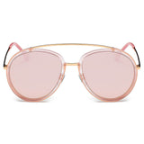FARMINDALE | Polarized Circle Round Brow Bar Sunglasses- 6 Colors