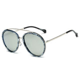 FARMINDALE | Polarized Circle Round Brow Bar Sunglasses- 6 Colors