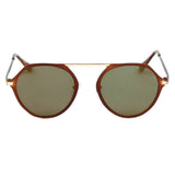 DRESDEN | Modern Flat Top Slender Round Sunglasses- 5 Colors