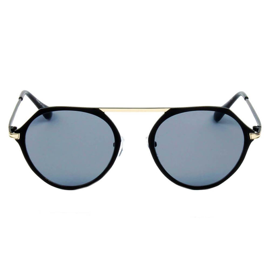 DRESDEN | Modern Flat Top Slender Round Sunglasses- 5 Colors