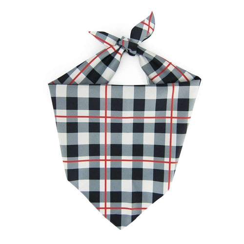 Black & White Plaid - Pet Bandana