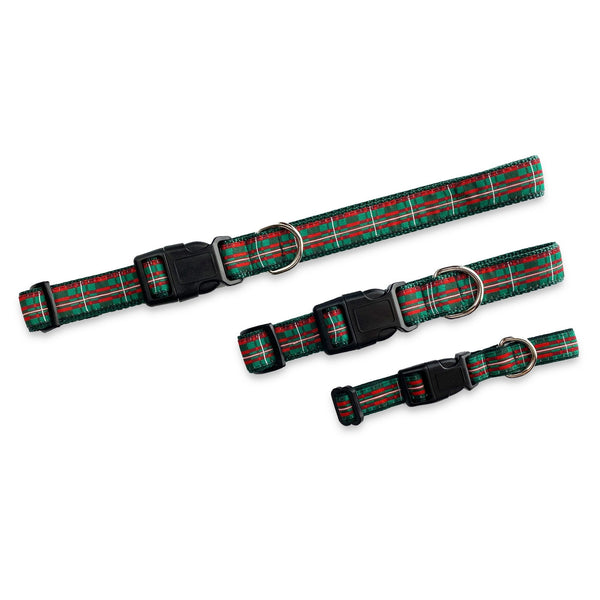 Christmas Plaid - Dog Collar