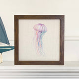 Colorful Jellyfish - Framed Sign