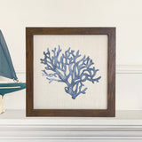 Blue Coral - Framed Sign