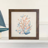 Watercolor Coral - Framed Sign
