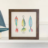 Watercolor Bait - Framed Sign