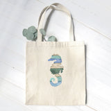 Coastal Wood Seahorse - Canvas Tote Bag
