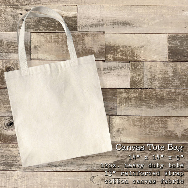 Coastal Wood Heart - Canvas Tote Bag