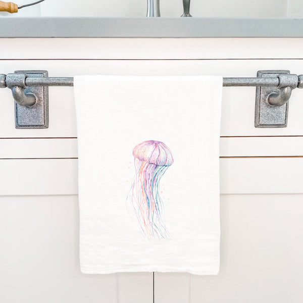 Colorful Jellyfish - Cotton Tea Towel