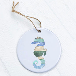 Coastal Wood Seahorse - Ornament