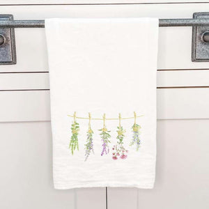 Herbs on a Line - Cotton Tea Towel