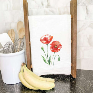 Red Poppy - Cotton Tea Towel