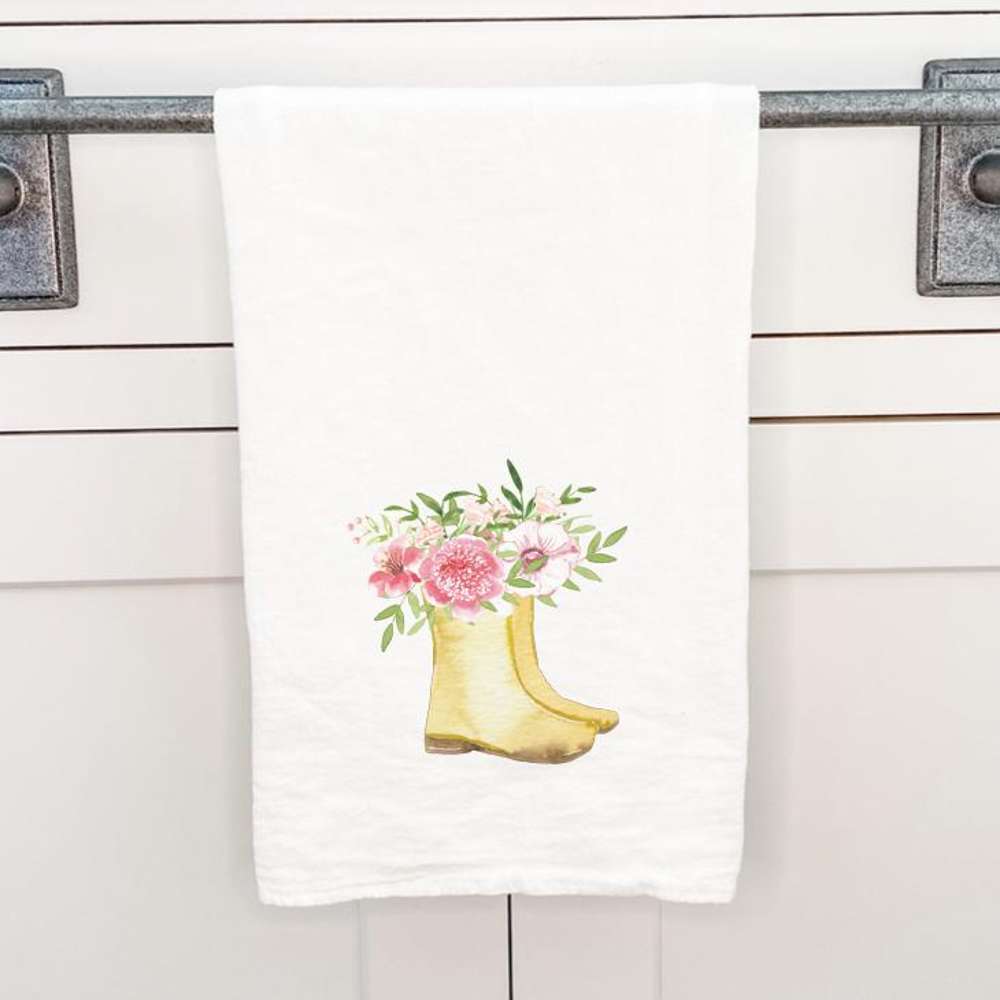 Garden Boots - Cotton Tea Towel