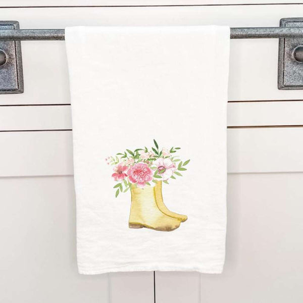 Garden Boots - Cotton Tea Towel
