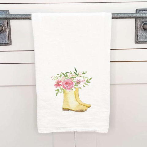 Garden Boots - Cotton Tea Towel