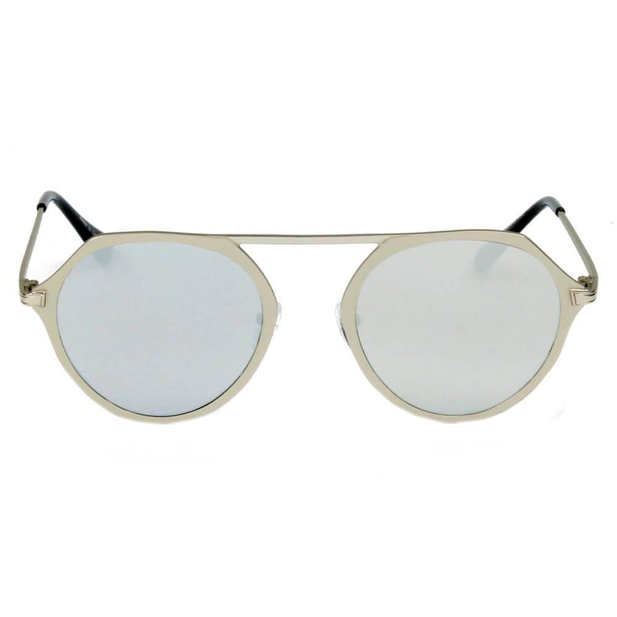 DRESDEN | Modern Flat Top Slender Round Sunglasses- 5 Colors