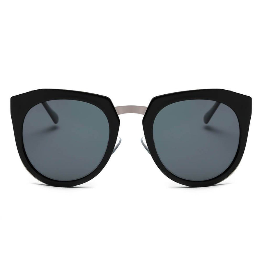 FERNDALE  Mirrored Polarized Lens Oversized Cat-Eye Sunglasses- 6 Colors