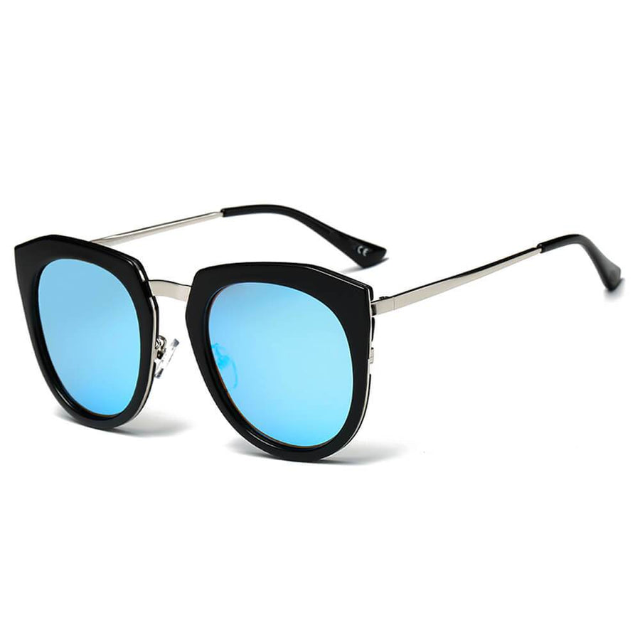 FERNDALE  Mirrored Polarized Lens Oversized Cat-Eye Sunglasses- 6 Colors
