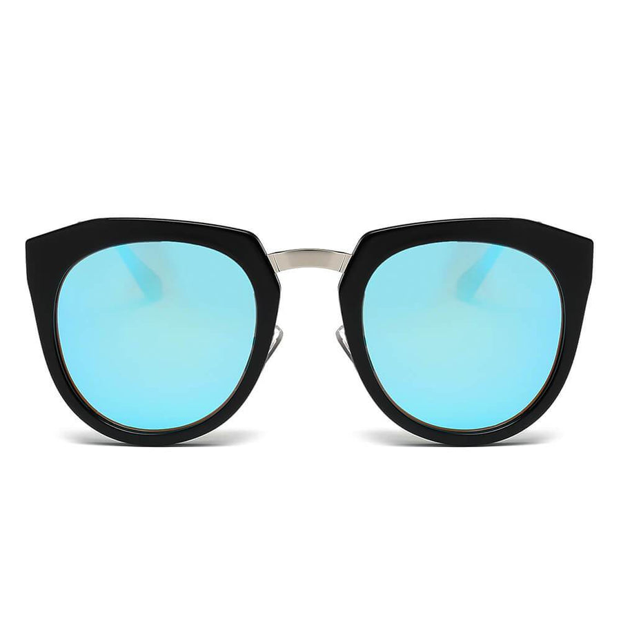 FERNDALE  Mirrored Polarized Lens Oversized Cat-Eye Sunglasses- 6 Colors