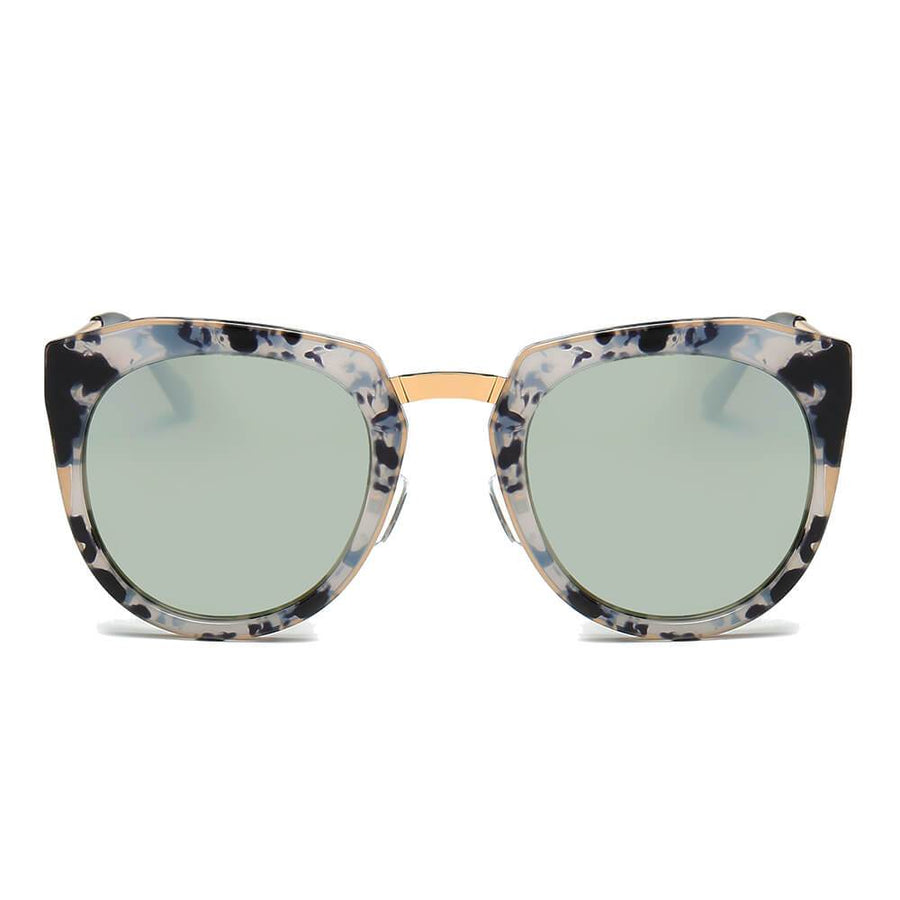 FERNDALE  Mirrored Polarized Lens Oversized Cat-Eye Sunglasses- 6 Colors