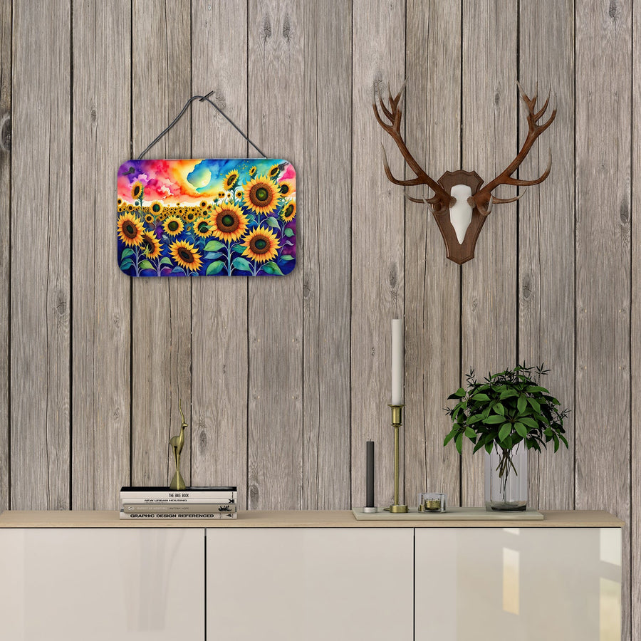 Sunflowers in Color Wall or Door Hanging Prints