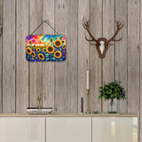 Sunflowers in Color Wall or Door Hanging Prints