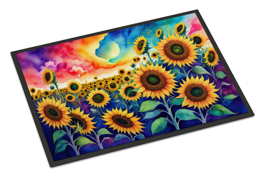 Sunflowers in Color Doormat