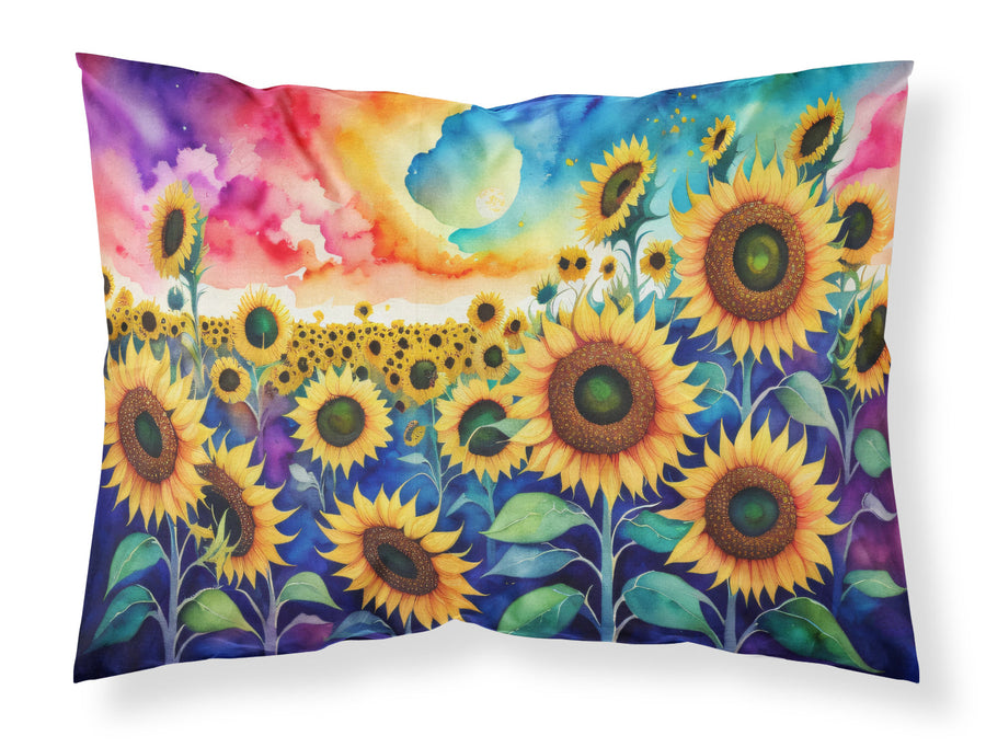 Sunflowers in Color Standard Pillowcase