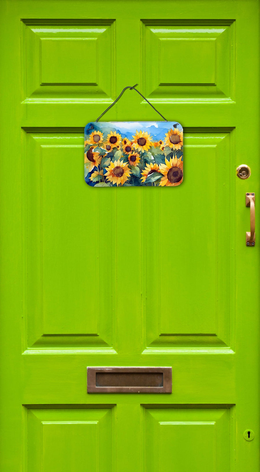 Sunflowers in Watercolor Wall or Door Hanging Prints 5