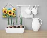 Sunflowers in Watercolor Wall or Door Hanging Prints 4