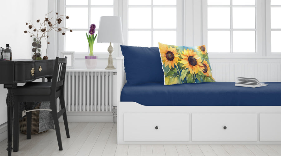 Sunflowers in Watercolor Standard Pillowcase 7