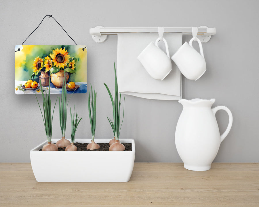 Sunflowers in Watercolor Wall or Door Hanging Prints 7