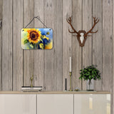 Sunflowers in Watercolor Wall or Door Hanging Prints 1