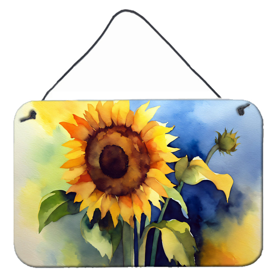 Sunflowers in Watercolor Wall or Door Hanging Prints 1