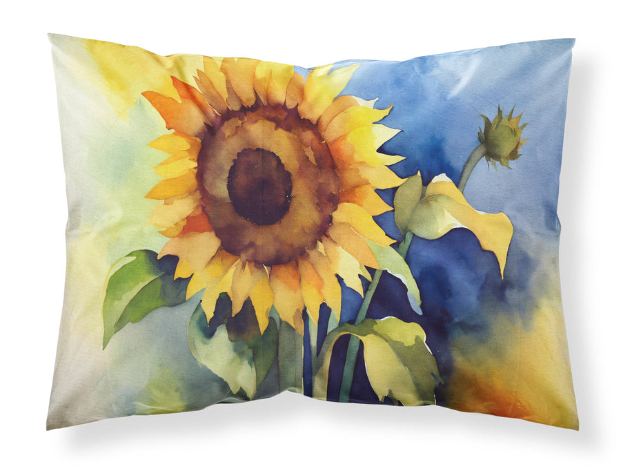 Sunflowers in Watercolor Standard Pillowcase 8