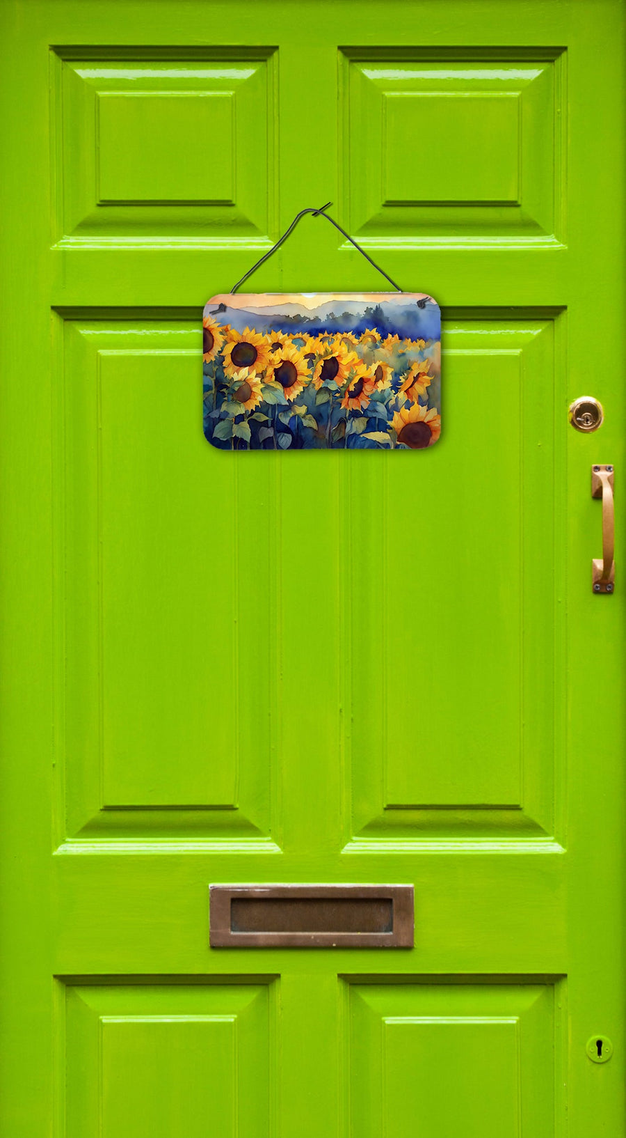 Sunflowers in Watercolor Wall or Door Hanging Prints 3