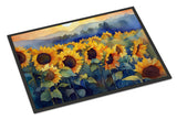 Sunflowers in Watercolor Doormat 1