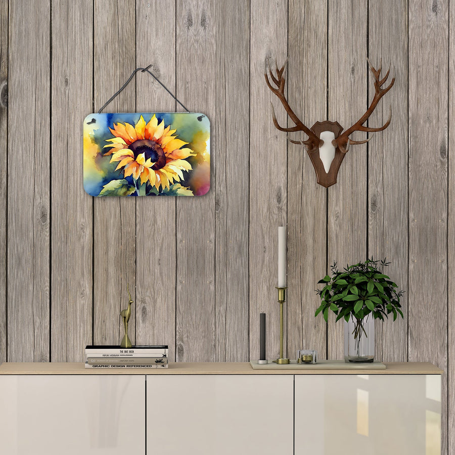 Sunflowers in Watercolor Wall or Door Hanging Prints 6